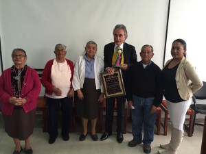 "El reconocimiento de la gente humilde es el que me interesa", dice Albericio, quien estos días recibe homenajes en Urcuquí, Imbabura. 