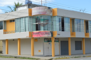 Las oficinas de ECSA en el Pangui, Zamora. Foto: la Historia